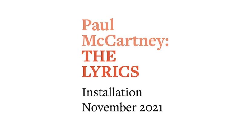 Paul Mc Cartney: The Lyrics at The British