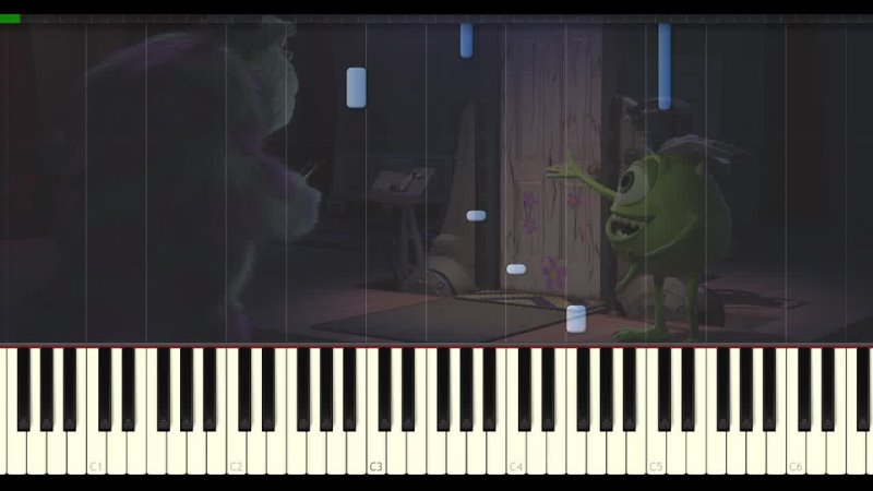 Boos Going Home ( Monsters Inc) Synthesia, Piano