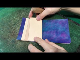 Crafts Dyed _ Leather Wallet _ Free Pattern _ Leather Craft
