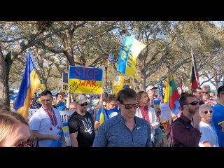 [БЛОГ ТОЛСТЯКА] Украинцы в США  собираются на митинги  в поддержку Украины.  Санкт-Петербург,  Флорида