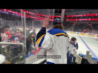 If Jake Neighbours went to a hockey game dressed up as a diehard Blues fan, you think anyone would notice stlblues.mp4