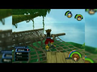 [RUS] Kingdom Hearts (PS 2) - Непроходимые джунгли, часть 2. Прохождение на русском языке (субтитры).