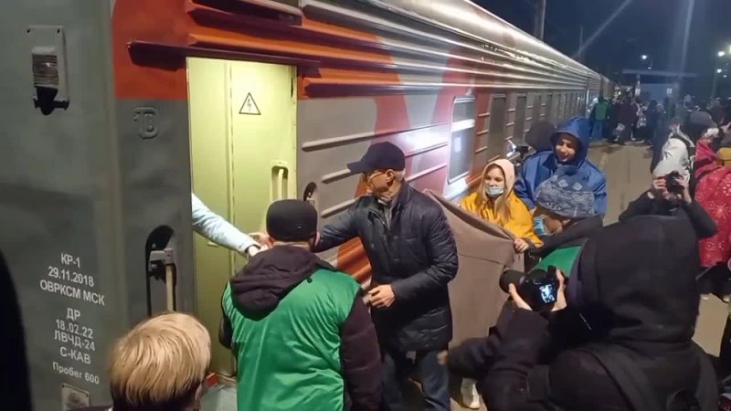 В Тольятти прибыл поезд с переселенцами из Донбасса