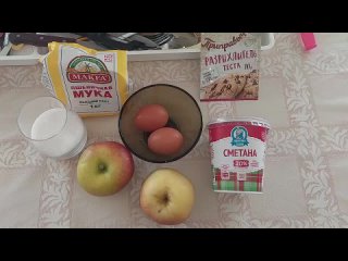 🍏🍎🍮Шарлотка с яблоками простой Рецепт яблочного пирога  - Вегетарианские рецепты🌱 (720p)