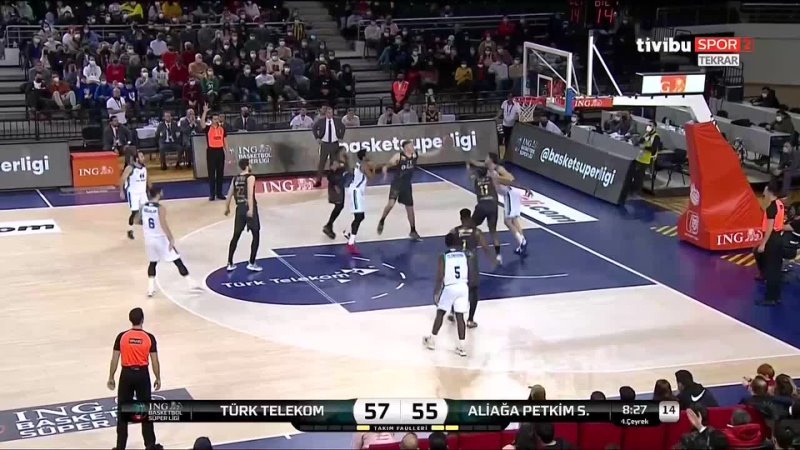 Türk Telekom - Aliağa Petkimspor  @BasketbolArsivi