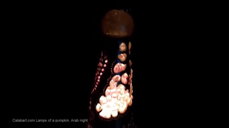 Designer handmade lamp from the pumpkin club (cudgel) Arab