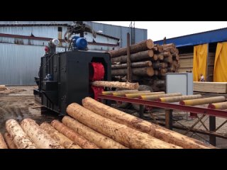 Бережная работа с древесиной - Окорка сосны с помощью Окорочного станка KRAFTER RD-600
