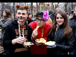 Студенческий фольклорный Фестиваль  “Масленицу котам“ 2013г.