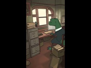 [Eyrina Green] Жил динозавр , был вечно в заботах (анимация EyrinaGreen)