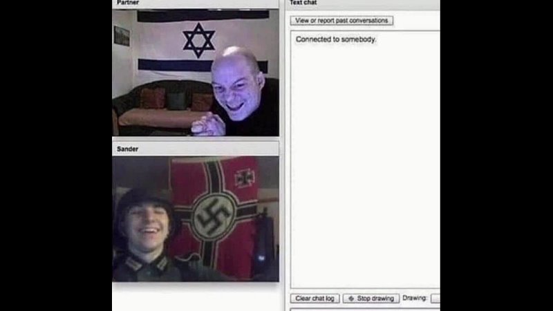 Nazi and Jew Omegle meme