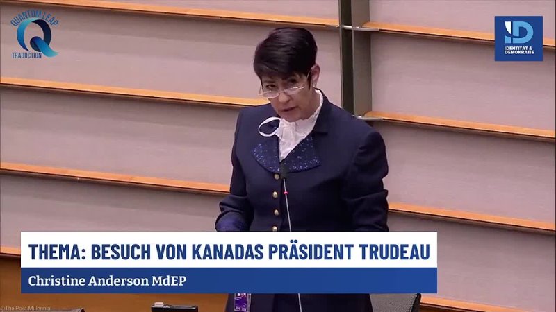 Parlement Européen  Christine Anderson pulvérise Justin 