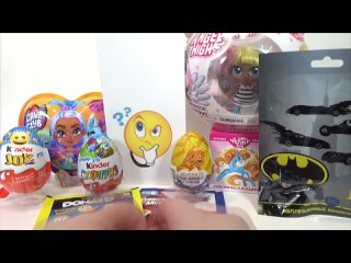 [kinder joy toys] КММ #159. Angel High (Zuru), Джой Emoji, Смурфики, Cave Club, Динозаврики  и др.