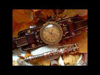 Наручные часы “стимпанк“ на основе механизма Zenith