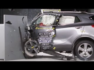 2013 Buick Encore CRASH TEST IIHS - Small Overlap Test