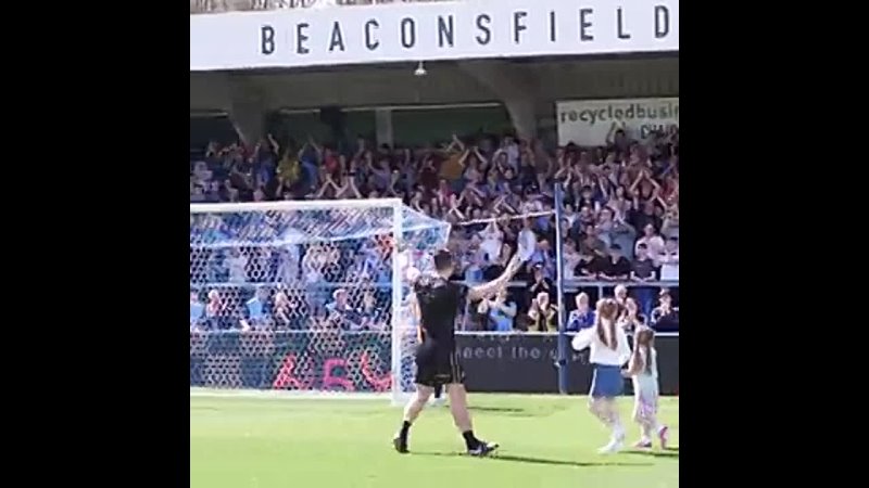 The crowd at Adams Park were on their feet to appreciate a man who has been a Wanderer for 19