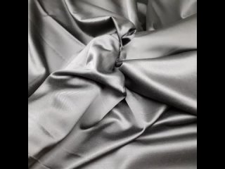 Костюмно-плательная атласная шерсть-стрейч Alta Moda Leitmotiv “Микс люкс“ от Аrmаni № 51 графитово-черный цвет.