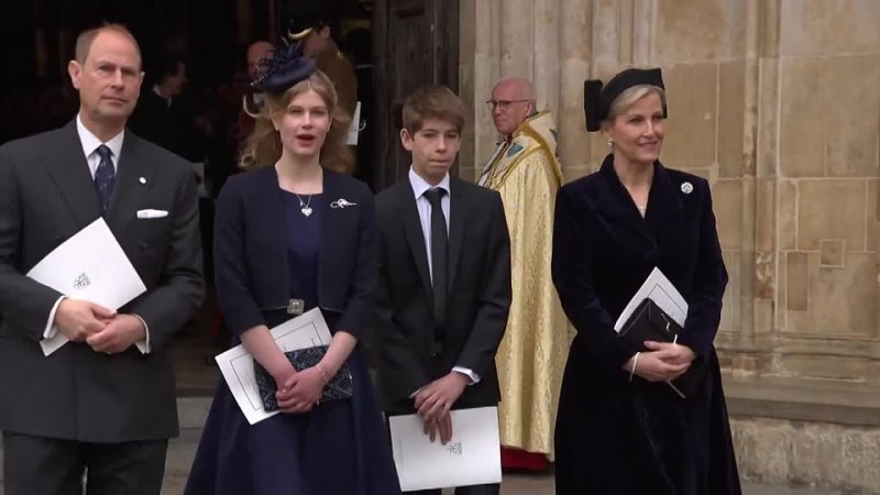 Members of The Royal Family Depart Prince Philip Thanksgiving Service