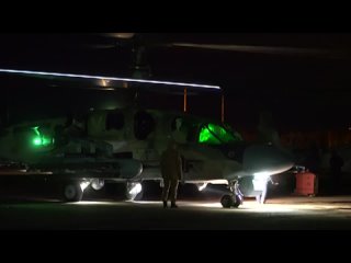 Ночная боевая работа Ка-52 на Украине