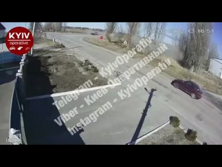 Украинские ВСУ расстреляли автомобиль гражданского-инвалида