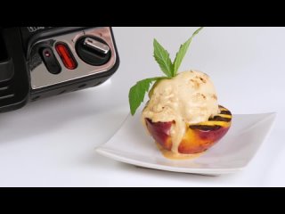 Нектарины на гриле с мороженым в электрогриле Tefal Health Grill Comfort GC3060