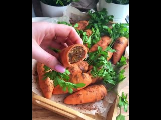 Морковные пирожные 🥕 в форме морковки - Рецепт