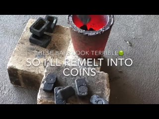 Melting Copper - Coins From SCRAP Copper Pipes - 1100°C+  ASMR Metal Melting - Molten Copper