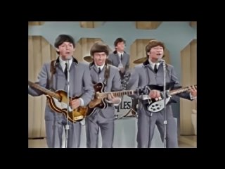 The Beatles - I Want To Hold Your Hand (The Ed Sullivan Show, Deauville Hotel, Miami, FL) (Colorized)