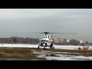 Испытания вертолета Ми-8АМТ на аэродроме МАРЗ ДОСААФ