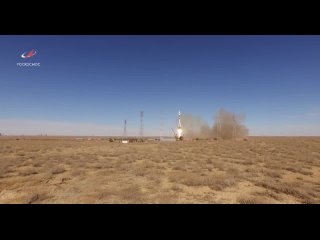 Пуск РН «Союз ФГ» с ТПК «Союз МС-10» (4К видео)