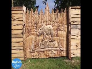 Деревенский парень сделал потрясающие ворота, как из сказки!