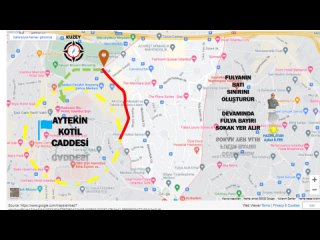 Fulya Aytekin Kotil Caddesi Kuzey bat snrn oluturur gneye uzanr sras ile sokak ve caddeler