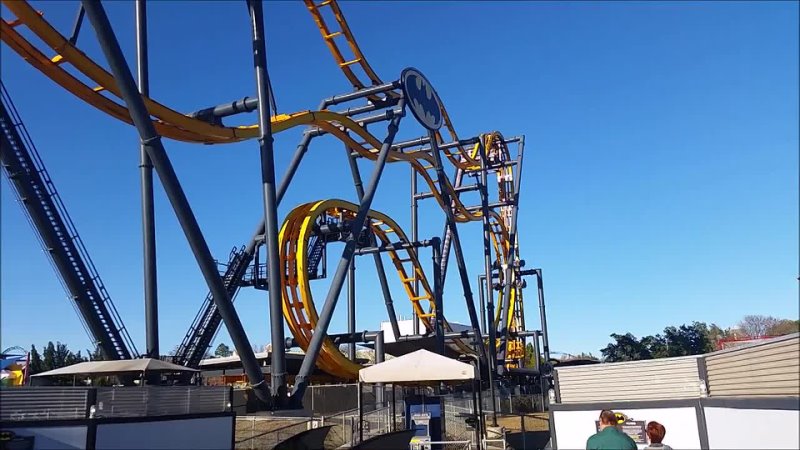 BATMAN THE RIDE POV SIX FLAGS FIESTA TEXAS SAN ANTONIO (720p)