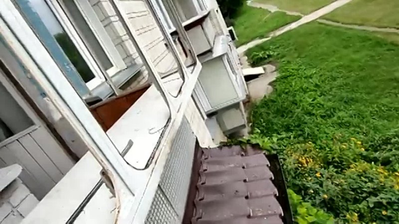 Балкон с пластиковым остеклением