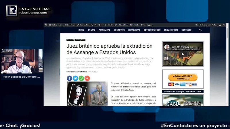 Live: Ruben Luengas | Entre Noticias