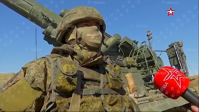 Работа артиллерии России во время спец