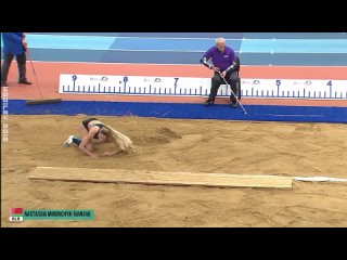 Настасья Мирончик-Иванова - прыжки в длину  2019 Чемпионат Беларуси в помещении