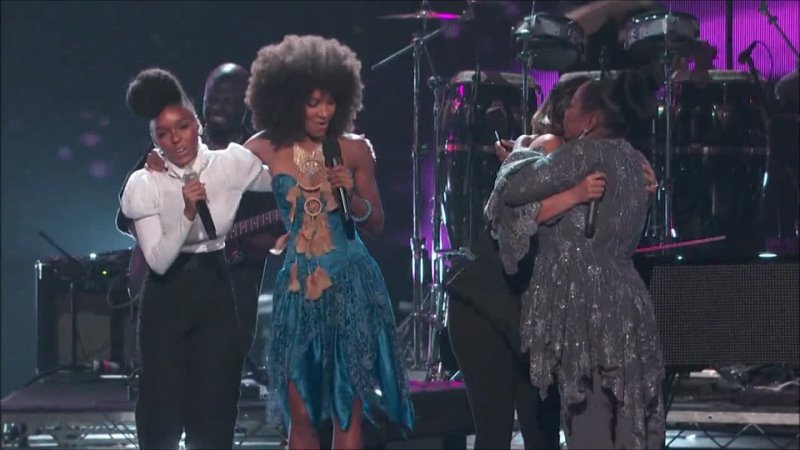 Janelle Monae Esperanza Spalding Alicia Keys Patti Labelle Prince Tribute Live BET Awards