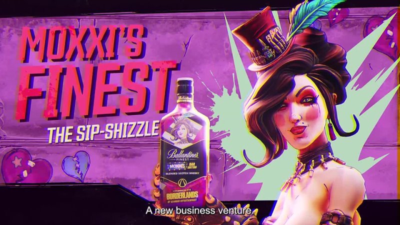 Borderlands x Ballantines Announcing Moxxis New Business