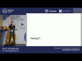 [ENG] Anderson Queiroz: Testing in Go: from basic to advanced / #GolangPiter