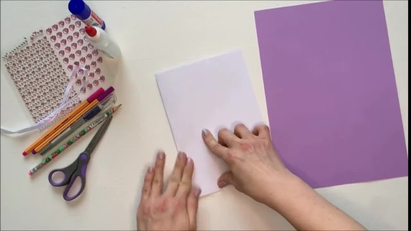 Love card DIY tutorial Great Valentines day gift , Открытка на День Святого