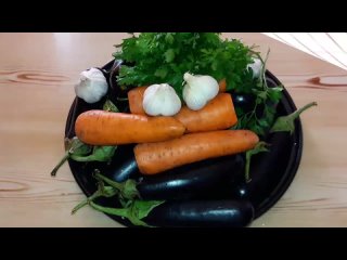 Квашеные баклажаны, без уксуса, с морковью, чесноком и зеленью! Заготовка на зим