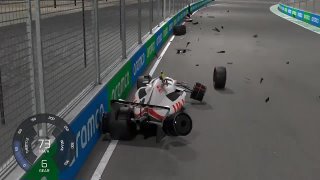 Mick Schumacher 3D Crash Animation - F1 Saudi Arabian Grand Prix 2022