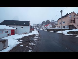 Morning Snowfall Walk in Reine, Lofoten, Norway 4k