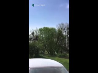 Очевидец передал полиции видео с рашковским самолётов в небе над Харьковщиной 11 мая, который нанёс удар по трактору посреди пол