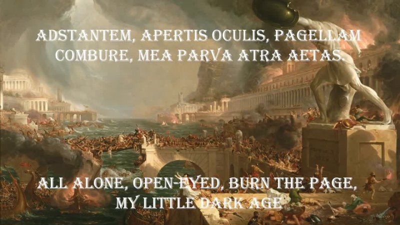 Little Dark Age Cover in Classical Latin