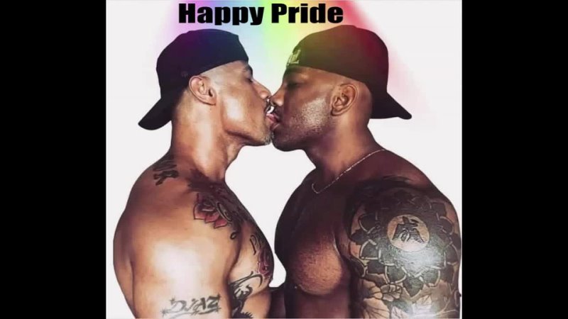 (177) black and latino men great kissing moments