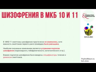 Шизофрения в МКБ-11 диагностическое руководство ВОЗ  Касьянов Е.Д., Филиппов Д.С.