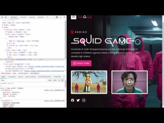 Squid Game Responsive Website using Html CSS & Javascript | How to Make Website