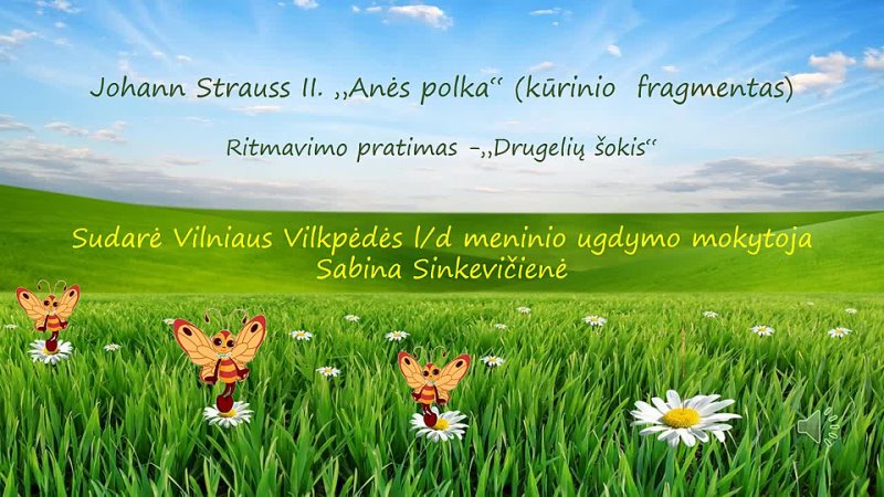 Johanas Štrausas. Anės polka. Kūrinio fragmentas